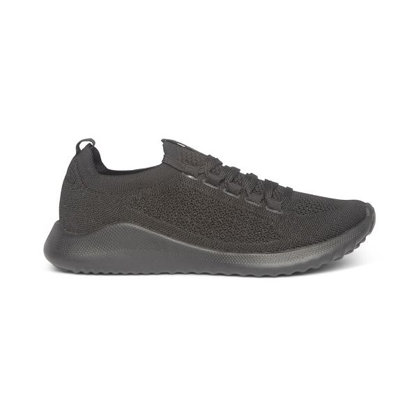 Aetrex Women's Carly Arch Support Sneakers Black Shoes UK 2701-877